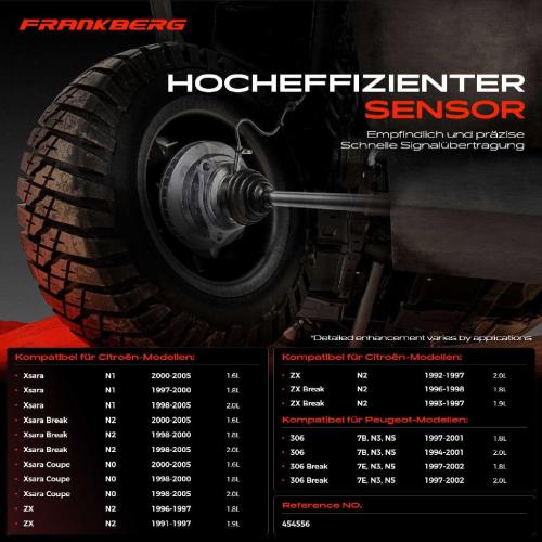 1x ABS Sensor Hinterachse beidseitig für Citroën Xsara Break Coupe ZX Peugeot 306 Cabriolet Schrägheck Bild 1x ABS Sensor Hinterachse beidseitig für Citroën Xsara Break Coupe ZX Peugeot 306 Cabriolet Schrägheck