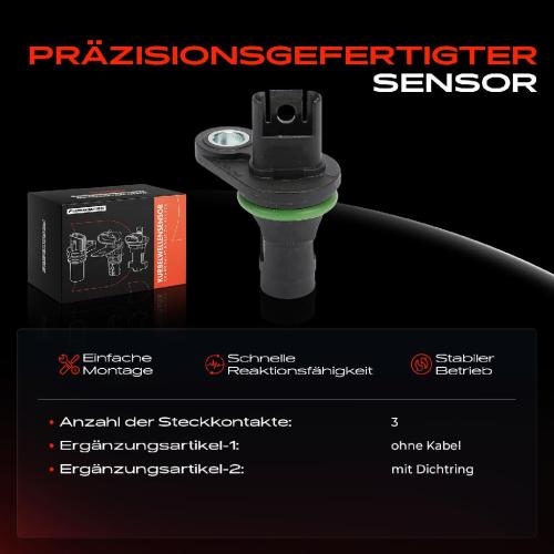 1x Kurbelwellensensor Impulsgeber für BMW 1er E81 3er E90 E91 E92 E93 5er 6er X1 X3 Bild 1x Kurbelwellensensor Impulsgeber für BMW 1er E81 3er E90 E91 E92 E93 5er 6er X1 X3