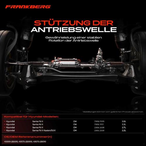 1x Lagerung Gelenkwelle Kardanwellenlager für Hyundai Santa Fé II CM 2.0L 2.2L Bild 1x Lagerung Gelenkwelle Kardanwellenlager für Hyundai Santa Fé II CM 2.0L 2.2L
