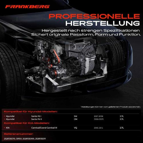 1x Spannrolle Riemenspanner für Hyundai Santa Fé I II SM CM KIA VQ Bild 1x Spannrolle Riemenspanner für Hyundai Santa Fé I II SM CM KIA VQ