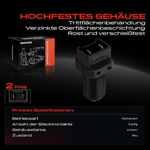 1x Bremslichtschalter für Volvo V40 S40 I Renault 19 II Clio I Espace II Laguna I Bild 1x Bremslichtschalter für Volvo V40 S40 I Renault 19 II Clio I Espace II Laguna I