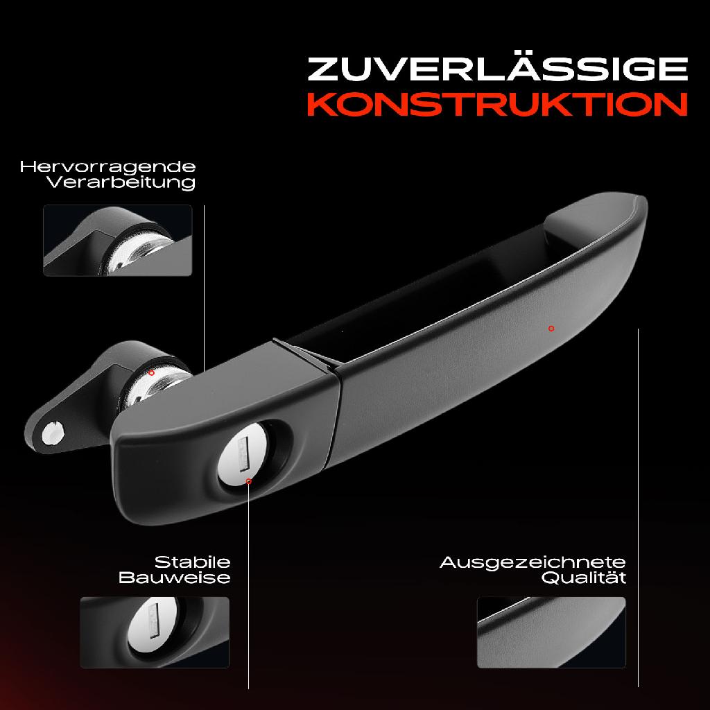 1x Türgriff Vorne Links außen für Fiat Panda 312 319 Panda Van 312 519 0.9L 1.0L 1.2L Bj ab 2012