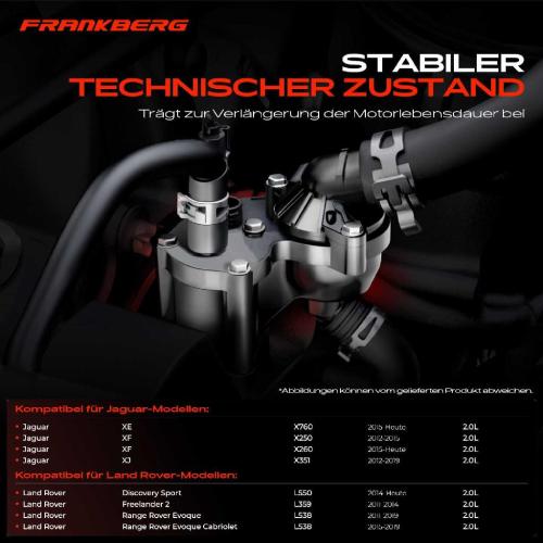 1x Thermostat Kühlmittel für Land Rover Discovery Sport Freelander 2 Jaguar XE XF Bild 1x Thermostat Kühlmittel für Land Rover Discovery Sport Freelander 2 Jaguar XE XF