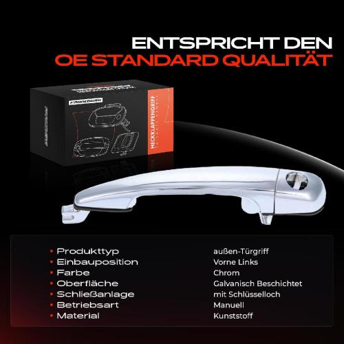 1x Türgriff Vorne Links außen für BMW 3er E46 3er Cabriolet 3er Coupe 3er Touring 1.6L 1.9L 2.0L 1997-2007 Bild 1x Türgriff Vorne Links außen für BMW 3er E46 3er Cabriolet 3er Coupe 3er Touring 1.6L 1.9L 2.0L 1997-2007