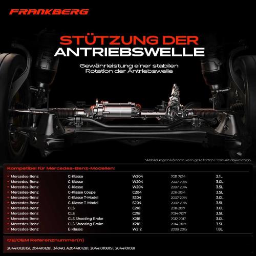 1x Lagerung Gelenkwelle Kardanwellenlager für Mercedes-Benz W204 W212 S212 C207 C218 Bild 1x Lagerung Gelenkwelle Kardanwellenlager für Mercedes-Benz W204 W212 S212 C207 C218