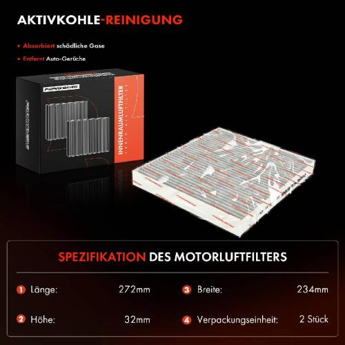 2x Innenraumfilter Aktivkohle für Opel Astra G CC T98 F70 F35 Zafira A B A05 Bild 2x Innenraumfilter Aktivkohle für Opel Astra G CC T98 F70 F35 Zafira A B A05