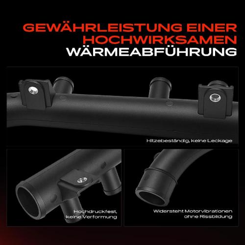 1x Kühlmittelflansch Wasserauslass für Opel Calibra A Kadett E CC Caravan Vectra Bild 1x Kühlmittelflansch Wasserauslass für Opel Calibra A Kadett E CC Caravan Vectra