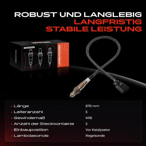 Frankberg 1x Lambdasonde Regelsonde Vor Katalysator für VW Polo Passat Touran Audi A1 A3 Skoda Seat Bild Frankberg 1x Lambdasonde Regelsonde Vor Katalysator für VW Polo Passat Touran Audi A1 A3 Skoda Seat