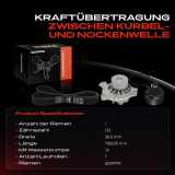 1x Zahnriemensatz Zahnriemen Wasserpumpe für VW Golf Passat Touran Seat Altea Audi