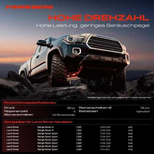 1x Servopumpe hydraulisch für Land Rover Range Rover III LM 4.2L 4.4L Bild 1x Servopumpe hydraulisch für Land Rover Range Rover III LM 4.2L 4.4L