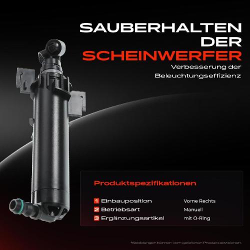 1x Scheinwerferreinigung Waschwasserdüse Vorne Rechts für Audi A4 Avant 8K2 8K5 3.0L 2.0L Bild 1x Scheinwerferreinigung Waschwasserdüse Vorne Rechts für Audi A4 Avant 8K2 8K5 3.0L 2.0L