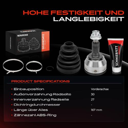 1x Antriebswelle Gelenksatz Vorderachse für VW Touareg 7L Audi Q7 4LB Porsche Cayenne 9PA Bild 1x Antriebswelle Gelenksatz Vorderachse für VW Touareg 7L Audi Q7 4LB Porsche Cayenne 9PA