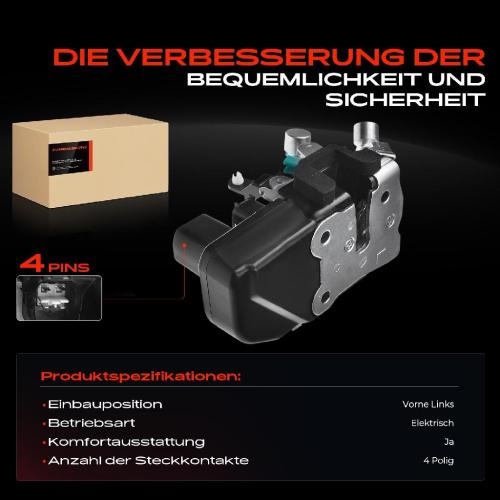1x Türschloss Vorne Links für Jeep Commander XH XK 3.0L 3.7L 4.7L 5.6L 2005-2010 Bild 1x Türschloss Vorne Links für Jeep Commander XH XK 3.0L 3.7L 4.7L 5.6L 2005-2010