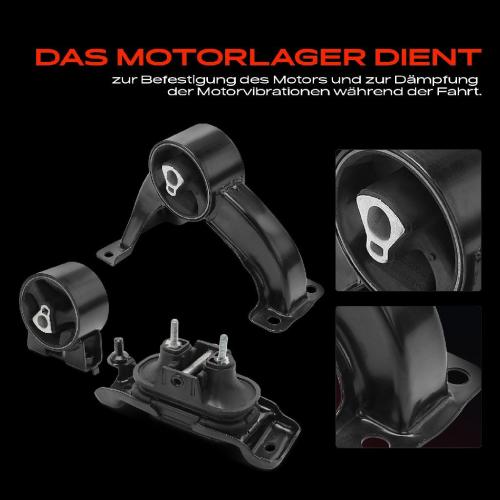 3x Motorlager Vorne und Hinten für Chrysler Grand Voyager V RT 3.3L Bild 3x Motorlager Vorne und Hinten für Chrysler Grand Voyager V RT 3.3L