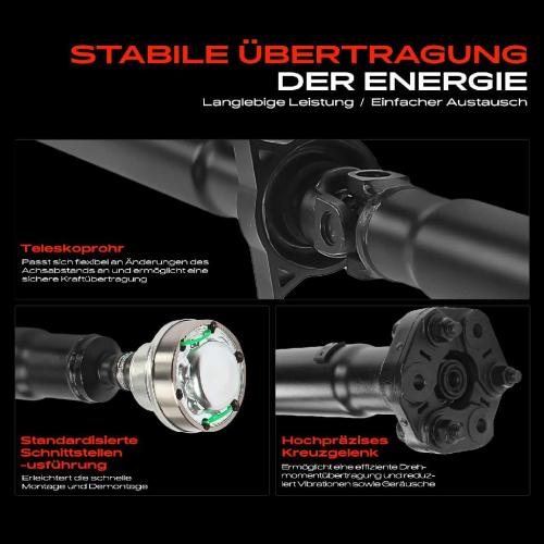 Frankberg 1x Kardanwelle Gelenkwelle Hinterachse für BMW 5er E60 5er Touring E61 2.0L 2.2L 2003-2010 Bild Frankberg 1x Kardanwelle Gelenkwelle Hinterachse für BMW 5er E60 5er Touring E61 2.0L 2.2L 2003-2010