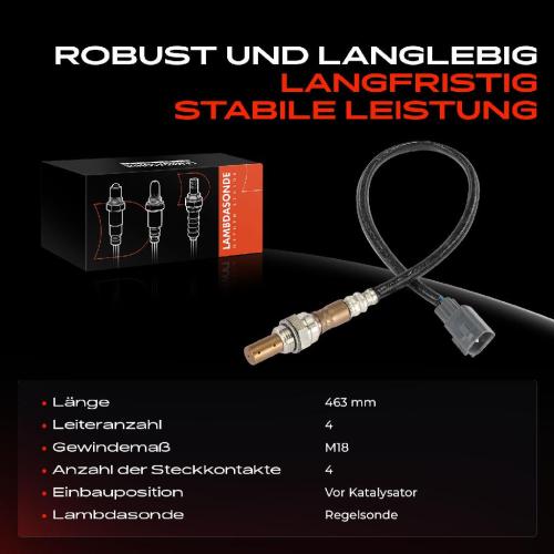 1x Lambdasonde Regelsonde Vor Katalysator für Toyota Avensis Verso IPrevia 2RAV 4 II 2000-2005 Bild 1x Lambdasonde Regelsonde Vor Katalysator für Toyota Avensis Verso IPrevia 2RAV 4 II 2000-2005