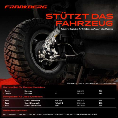 2x Achsschenkel Radaufhängung Hinterachse beidseitig für Jeep Grand Cherokee III IV Van WK WK2 WH Dodge Bild 2x Achsschenkel Radaufhängung Hinterachse beidseitig für Jeep Grand Cherokee III IV Van WK WK2 WH Dodge