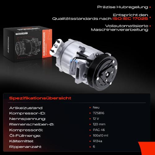 1x Klimakompressor für Alfa Romeo 159 Brera Spider 939 Saab 9-5 YS3E Bild 1x Klimakompressor für Alfa Romeo 159 Brera Spider 939 Saab 9-5 YS3E