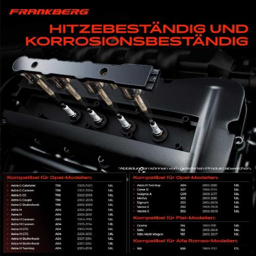Frankberg 1x Zündspule Zündkerze für Alfa Romeo 159 Fiat Croma Stilo Multi Wagon Opel Astra G Cabriolet Bild Frankberg 1x Zündspule Zündkerze für Alfa Romeo 159 Fiat Croma Stilo Multi Wagon Opel Astra G Cabriolet