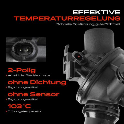1x Thermostat Kühlmittel für BMW 5er F10 F18 Gran Turismo F07 F11 6er Gran F06 F12 Bild 1x Thermostat Kühlmittel für BMW 5er F10 F18 Gran Turismo F07 F11 6er Gran F06 F12