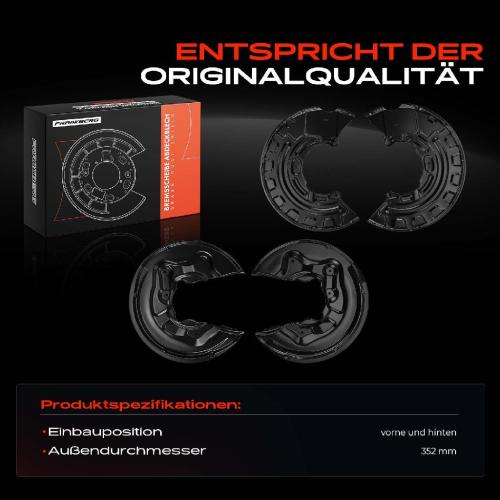 4x Ankerblech Bremsscheibe Vorne und Hinten für VW Passat 3C2 357 3C5 2005-2011 Bild 4x Ankerblech Bremsscheibe Vorne und Hinten für VW Passat 3C2 357 3C5 2005-2011
