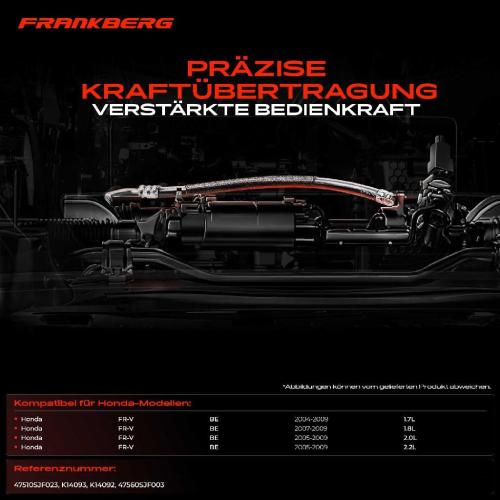 2x Seilzug Feststellbremse Hinterachse beidseitig für Honda FR-V BE 1.7L 2.0L 2.2L 2004-2009 Bild 2x Seilzug Feststellbremse Hinterachse beidseitig für Honda FR-V BE 1.7L 2.0L 2.2L 2004-2009