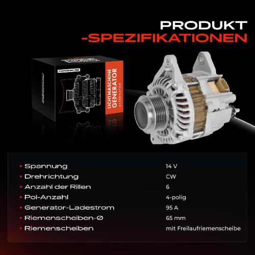 Frankberg 1x Lichtmaschine Generator für Fiat Fullback Pick-up Mitsubishi L200/Triton 2.4L Bild Frankberg 1x Lichtmaschine Generator für Fiat Fullback Pick-up Mitsubishi L200/Triton 2.4L
