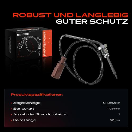 1x Abgastemperatursensor für Audi A8 4H2 4H8 4.2L Q7 4LB 3.0L Bild 1x Abgastemperatursensor für Audi A8 4H2 4H8 4.2L Q7 4LB 3.0L