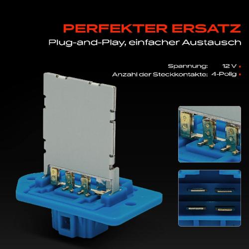 1x Widerstand Vorwiderstand Gebläsemotor für KIA Rio IV YB Hyundai Kona OS Bild 1x Widerstand Vorwiderstand Gebläsemotor für KIA Rio IV YB Hyundai Kona OS