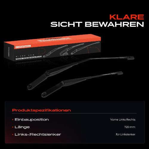 2x Wischerarm Scheibenwischer Vorne für Audi A4 Allroad Avant A5 Sportback Bild 2x Wischerarm Scheibenwischer Vorne für Audi A4 Allroad Avant A5 Sportback