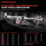 1x Wischergestänge Vorne für Volvo S80 II 124 V70 III 135 XC70 II 136