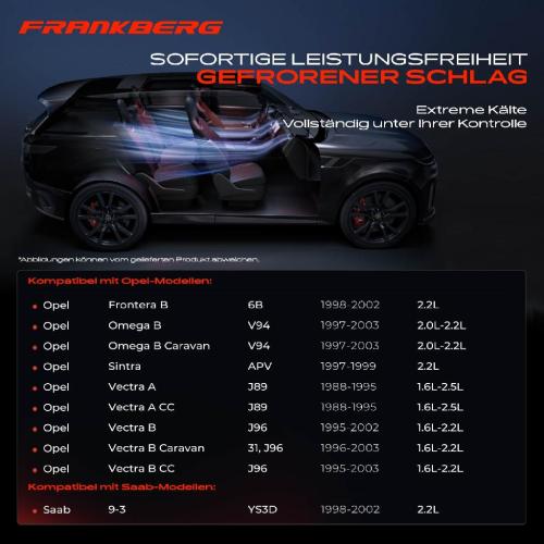 Frankberg 1x Klimakompressor für Opel Frontera B Omega B Sintra Vectra A B Saab 9-3 Bild Frankberg 1x Klimakompressor für Opel Frontera B Omega B Sintra Vectra A B Saab 9-3