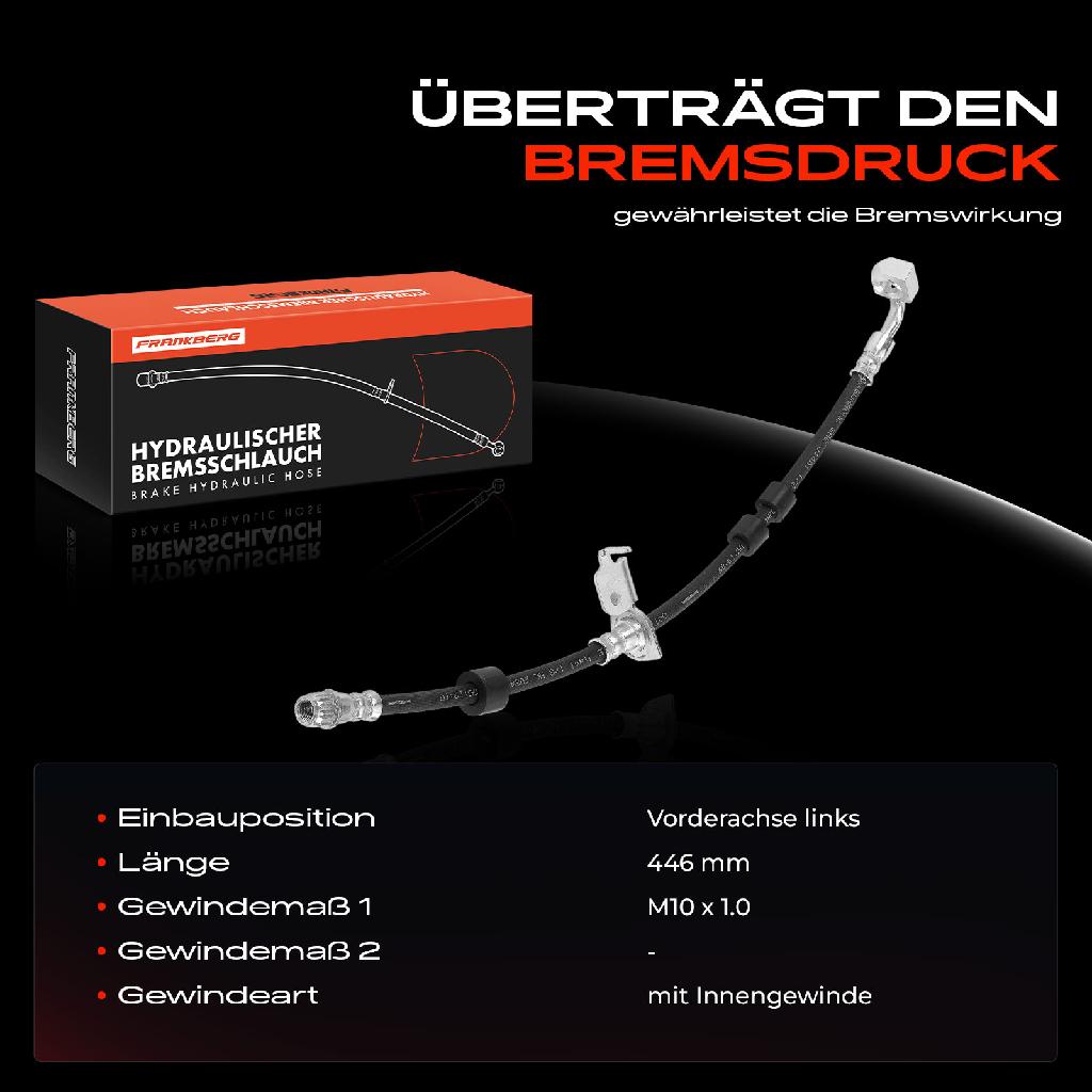 1x Bremsschlauch Bremsschläuche Vorderachse Links für Volvo XC90 II XC60 II V90 II V60 II