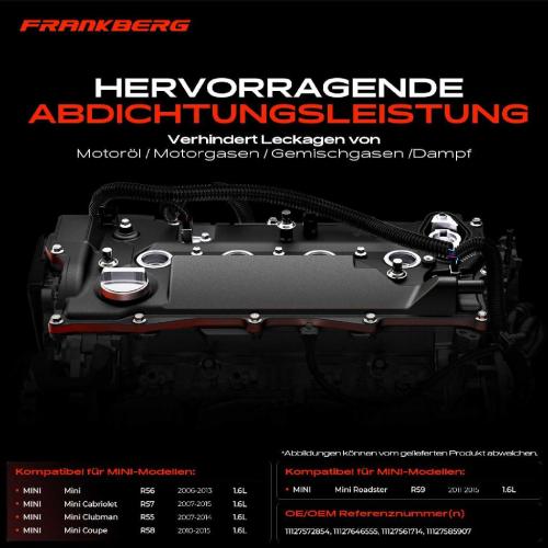 1x Ventildeckel Zylinderkopfhaube für MINI Mini Cabriolet R56 R57 R58 R59 Bild 1x Ventildeckel Zylinderkopfhaube für MINI Mini Cabriolet R56 R57 R58 R59