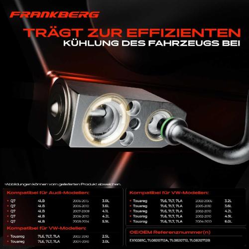 1x Expansionsventil Klimaanlage für VW Touareg 7L6 7L7 7LA Audi Q7 4LB Bild 1x Expansionsventil Klimaanlage für VW Touareg 7L6 7L7 7LA Audi Q7 4LB