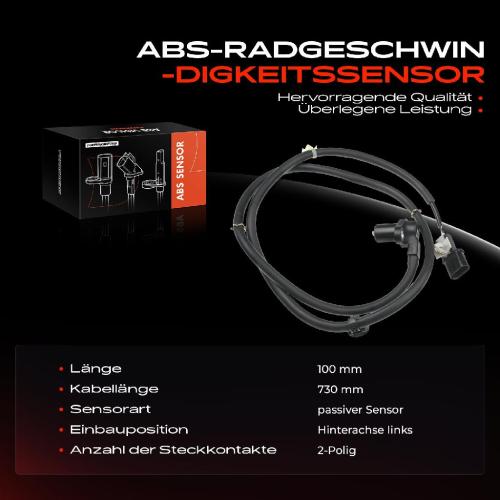 1x ABS Sensor Hinterachse links für Mitsubishi Outlander I CUW 2.0L 2.4L 2002-2007 Bild 1x ABS Sensor Hinterachse links für Mitsubishi Outlander I CUW 2.0L 2.4L 2002-2007