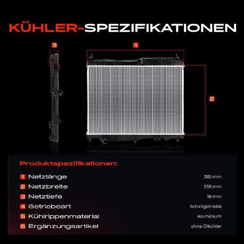 Frankberg 1x Kühler Wasserkühler Motorkühler für Ford Ecosport Fiesta VII 1.5L Bild Frankberg 1x Kühler Wasserkühler Motorkühler für Ford Ecosport Fiesta VII 1.5L