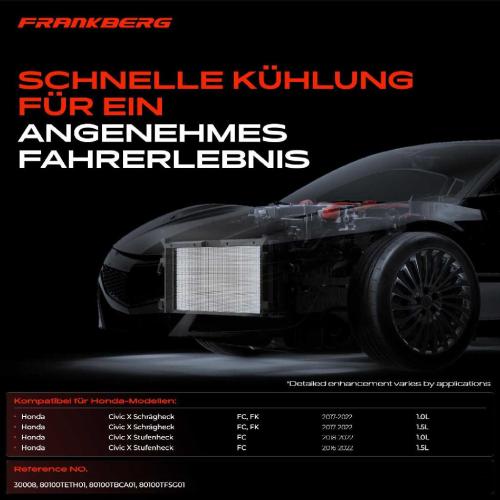 1x Kondensator Klimaanlage für Honda Civic X FC FK 1.0 1.5 Bj ab.2017 Bild 1x Kondensator Klimaanlage für Honda Civic X FC FK 1.0 1.5 Bj ab.2017
