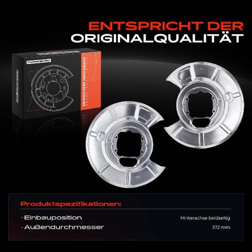 2x Ankerblech Bremsscheibe Hinterachse Beidseitig für BMW E60 520d Touring E61 520d 6er E63 Bild 2x Ankerblech Bremsscheibe Hinterachse Beidseitig für BMW E60 520d Touring E61 520d 6er E63