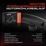 1x Kühlmittelflansch Wasserauslass für VW Golf III Passat Transporter Audi A6 100