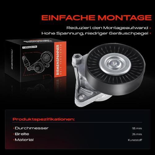 1x Spannrolle Riemenspanner für Mercedes-Benz W203 A209 W210 W211 W463 W220 W639 Bild 1x Spannrolle Riemenspanner für Mercedes-Benz W203 A209 W210 W211 W463 W220 W639