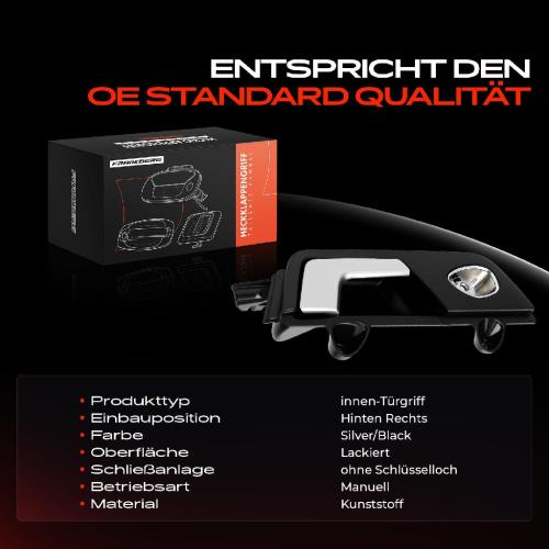 1x Türgriff Hinten Rechts innen für Audi A4 Avant Cabriolet 8EC 8H7 8HE Seat Exeo ST 2002-2013 Bild 1x Türgriff Hinten Rechts innen für Audi A4 Avant Cabriolet 8EC 8H7 8HE Seat Exeo ST 2002-2013