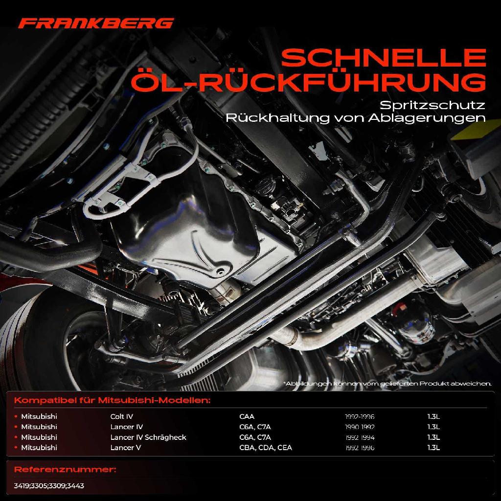 1x Ölwanne Motorölwanne für Mitsubishi Colt IV CA A Lancer IV C6A C7A Lancer V CBA CDA CEA 1.3L