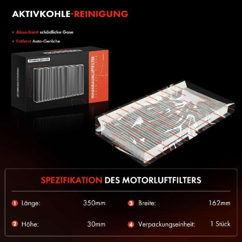 1x Innenraumfilter Aktivkohle für Ford Focus DAW Turnier DNW Connect P65 Bild 1x Innenraumfilter Aktivkohle für Ford Focus DAW Turnier DNW Connect P65