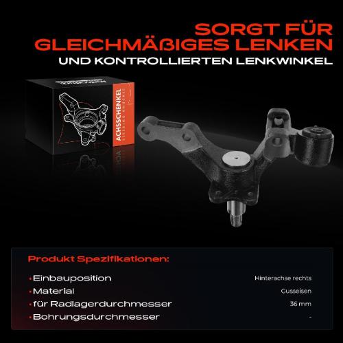 Frankberg 1x Achsschenkel Radaufhängung Hinterachse Rechts für Hyundai Tucson JM KIA Sportage JE Bild Frankberg 1x Achsschenkel Radaufhängung Hinterachse Rechts für Hyundai Tucson JM KIA Sportage JE