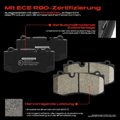 4x Bremsbeläge Vorderachse für Mercedes-Benz E-Klasse T-Model W211 S211 V221 W221 R230 2005-2013 Bild 4x Bremsbeläge Vorderachse für Mercedes-Benz E-Klasse T-Model W211 S211 V221 W221 R230 2005-2013