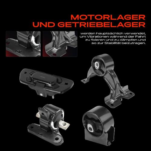 3x Motorlager Getriebelagerlager Vorne und Hinten für Dodge Journey 3.6L Bj ab 2012 Bild 3x Motorlager Getriebelagerlager Vorne und Hinten für Dodge Journey 3.6L Bj ab 2012