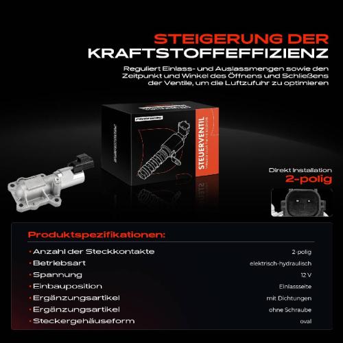 1x Steuerventil Nockenwellenverstellung für Volvo S40 I/II 644 V40 Kombi 1.6L-2.0L Bild 1x Steuerventil Nockenwellenverstellung für Volvo S40 I/II 644 V40 Kombi 1.6L-2.0L