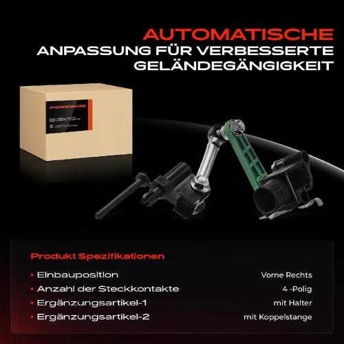 1x Höhensensor Niveauregulierung Vorne Rechts für VW Touareg 7P5 7P6 3.6L 3.0L 2010-2018 Bild 1x Höhensensor Niveauregulierung Vorne Rechts für VW Touareg 7P5 7P6 3.6L 3.0L 2010-2018