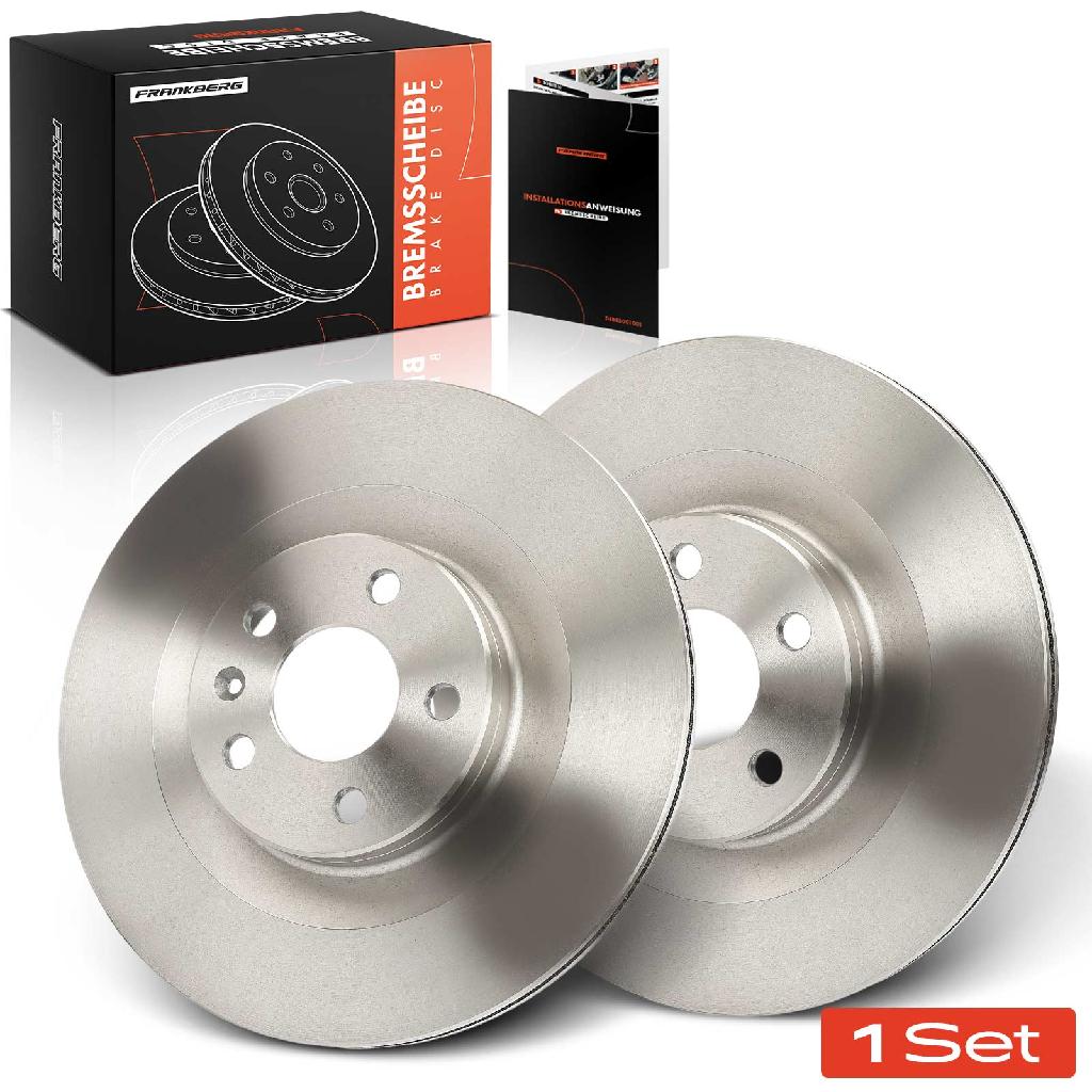 Frankberg 2x Bremsscheiben Hinterachse für Volvo S60 III S90 II V60 Cross Country V90 Kombi XC60 XC90